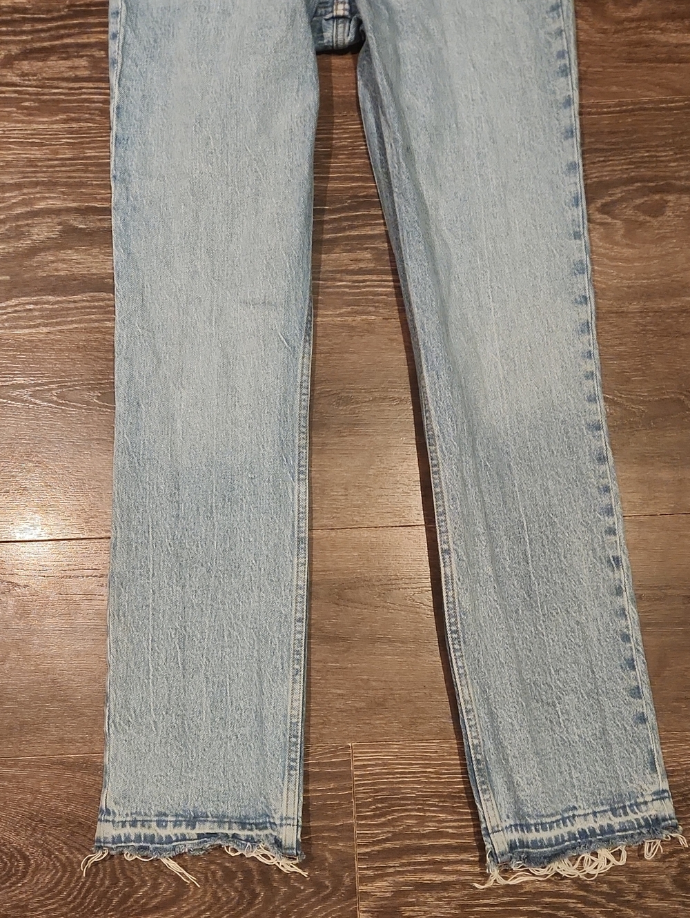 ❤️ ABERCROMBIE & FITCH CURVE LOVE 90'S MID RISE STRAIGHT LEG JEANS, 0L (25 LONG) - Picture 6 of 7